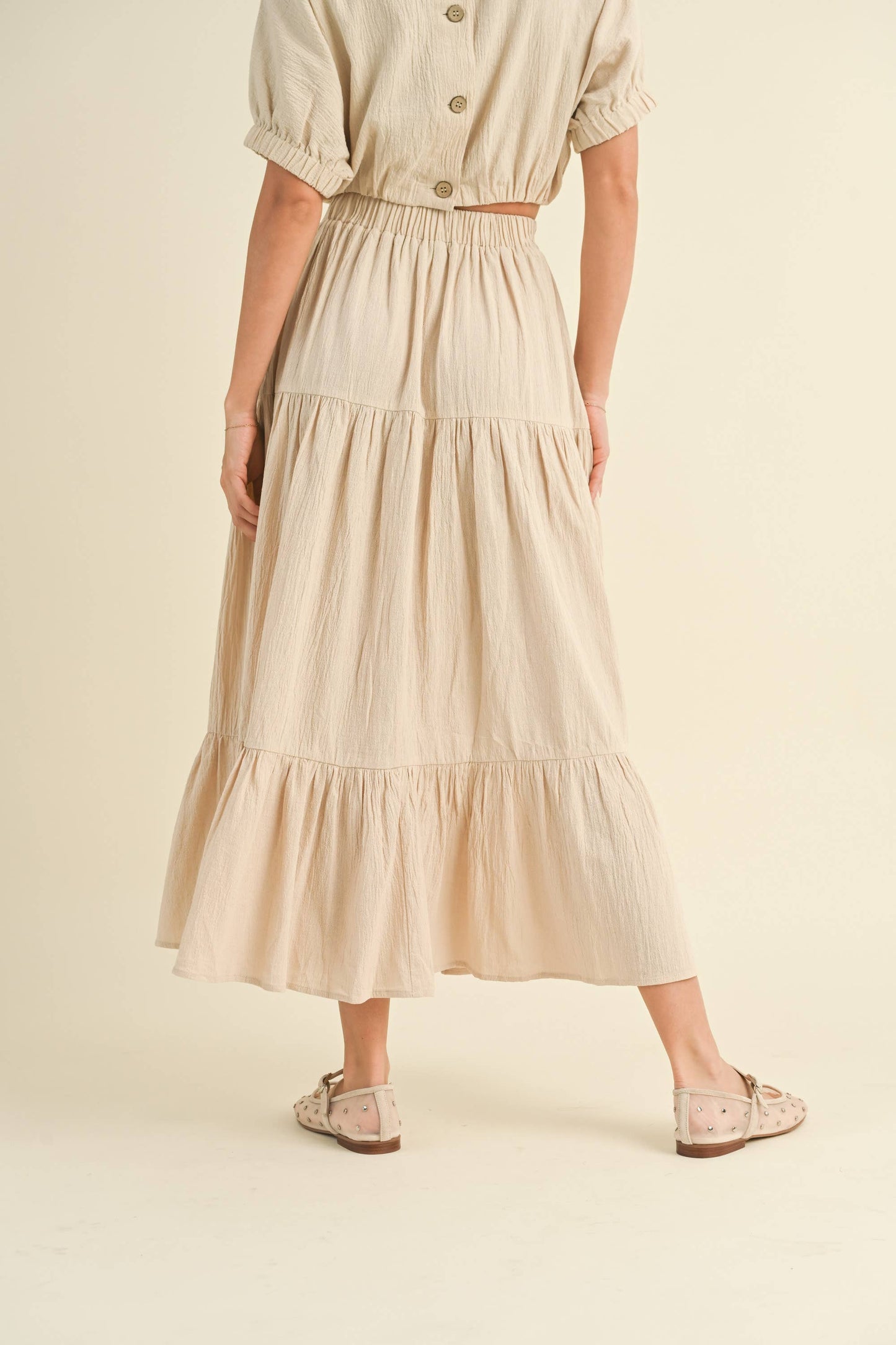 Cadence Tiered Maxi Skirt