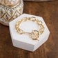 Chunky Horse Bit Chain Bracelet in Gold Tone Equestrian – Saddle Shine