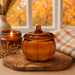 Pumpkin Glass Jar Soy Candle (15oz.): Pumpkin Marshmallow