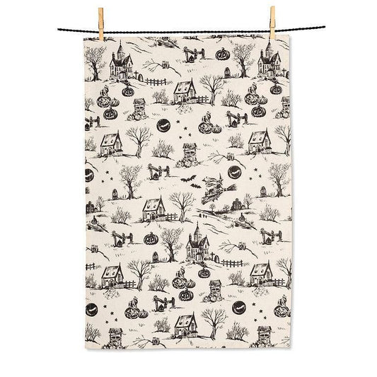 Spooky Toile Kitchen Towel