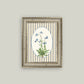 Blue Blooms on Stripe: 5x7