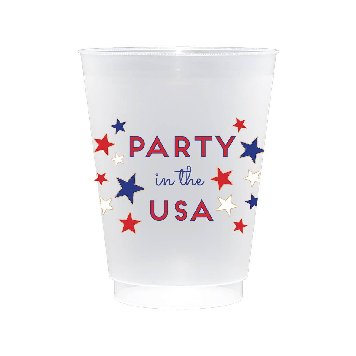 Americana Shatterproof Frost Flex Plastic Cups (Set of 10)