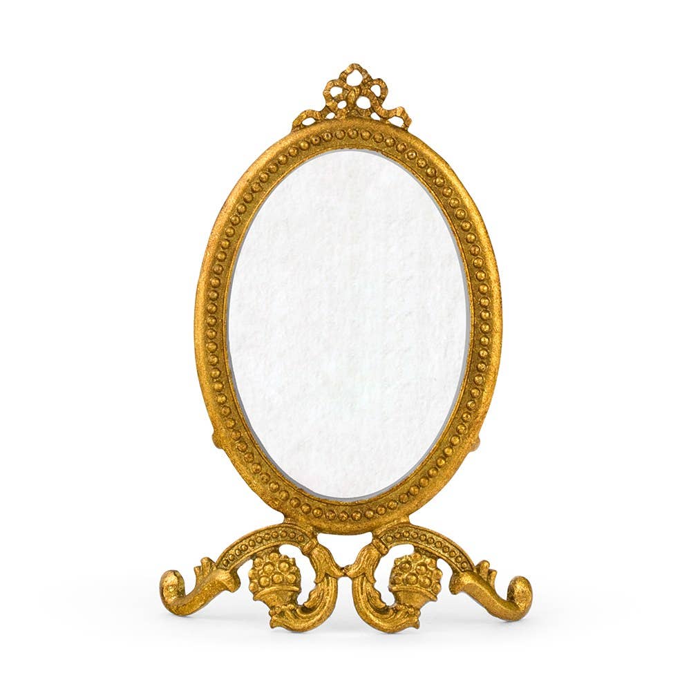 Small Oval Baroque Frame - Gold