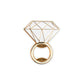 Flat Metal Diamond Ring Bottle Opener