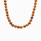 Autumn Marbled Bead Necklace: Dark Multi