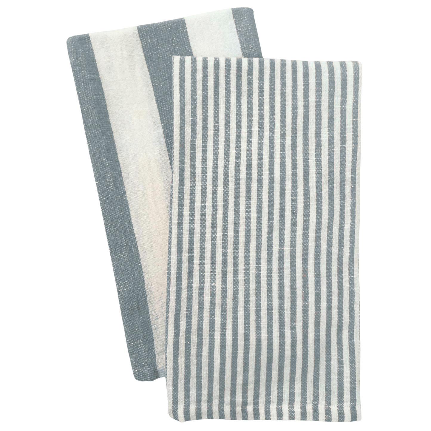 Stripe Tea Towel Set: Green