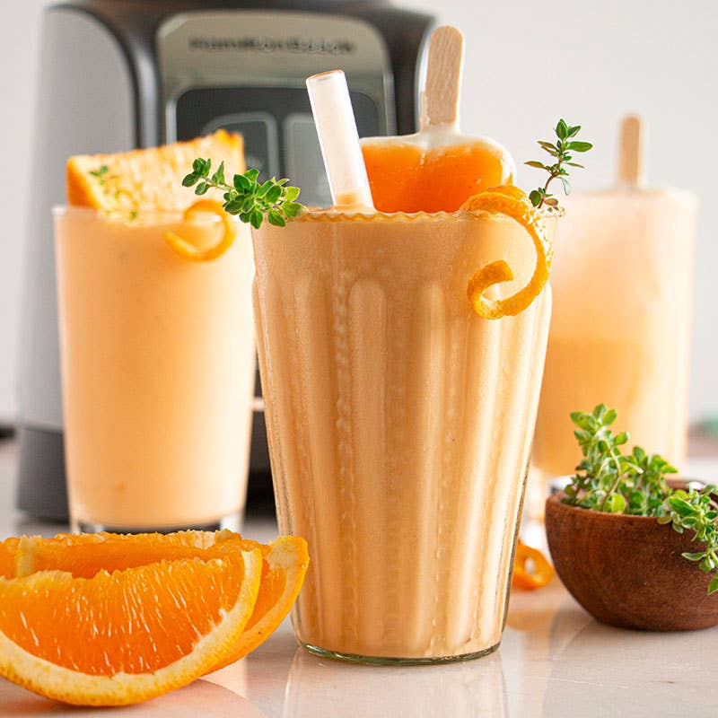Orange Creamsicle Frozen Cocktail -Just add Water + Vodka