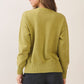 CW2679-Flying Duck Intarsia Crew Neck Sweater: Green / M