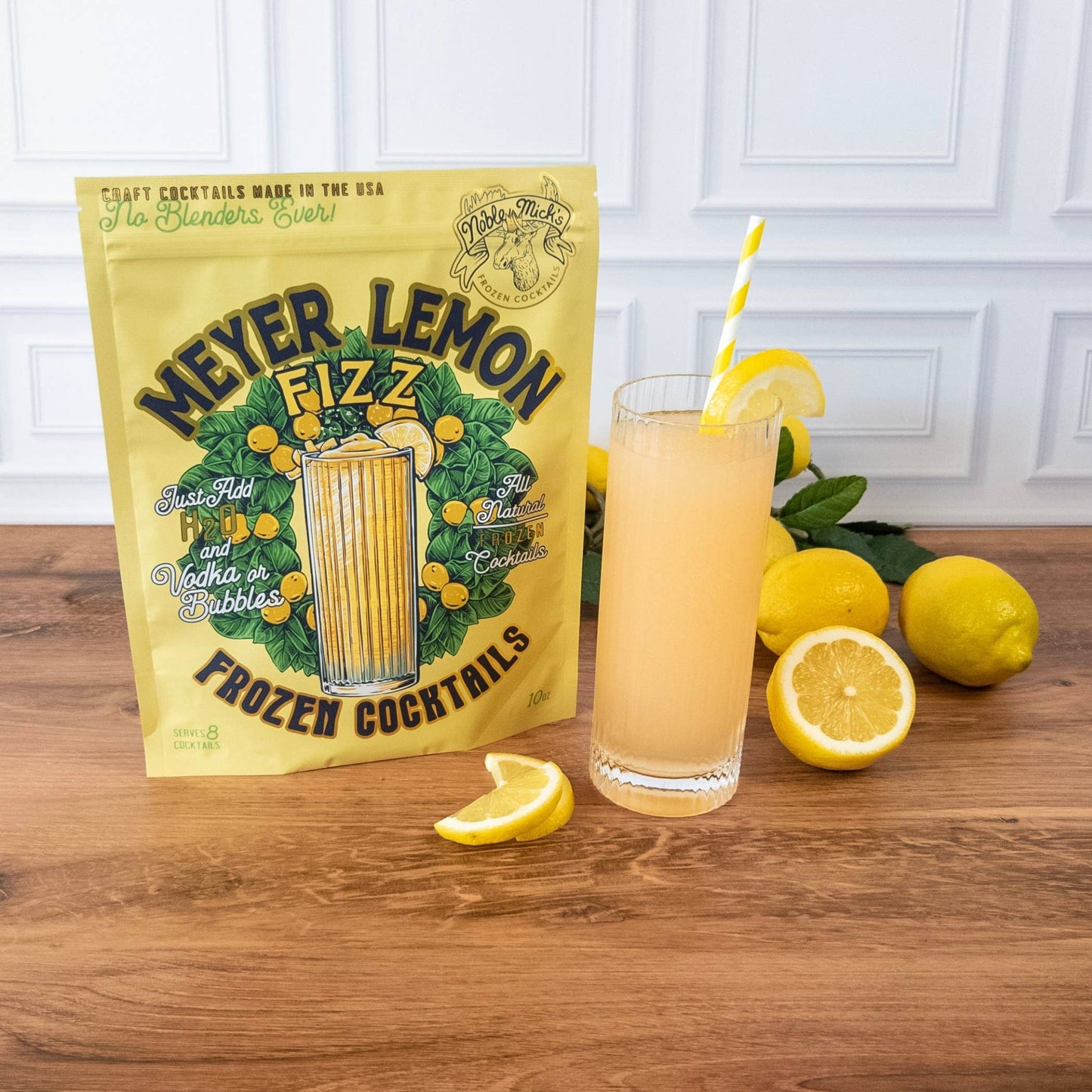 Meyer Lemon Fizz Frozen Cocktail -Just add Water + Prosecco