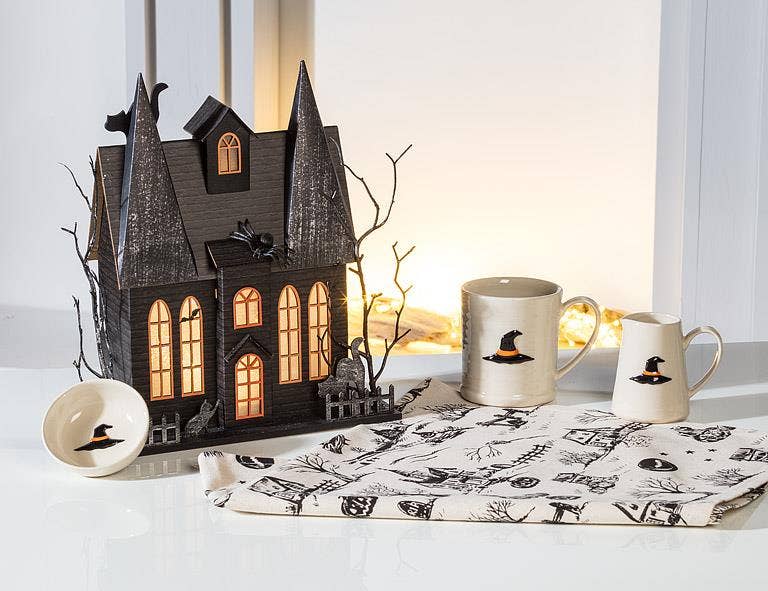Spooky Toile Kitchen Towel