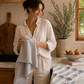 Stripe Tea Towel Set: Green