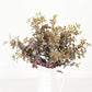 530077- 16in Plastic Sweetgum Leaves Bush-Flocked Sage/Brown