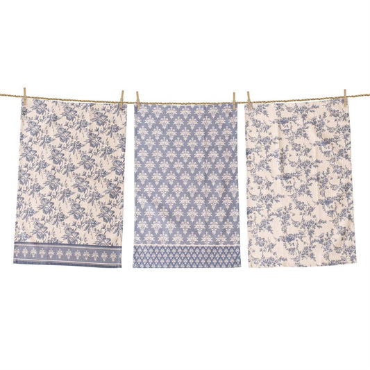 Tea Towels - French Blue (Set Of 3)