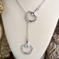 Rider’s Link – Adjustable Horse Bit Lariat Necklace: Silver
