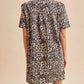 LEOPARD UTILITY MINI DRESS: OLIVE / S