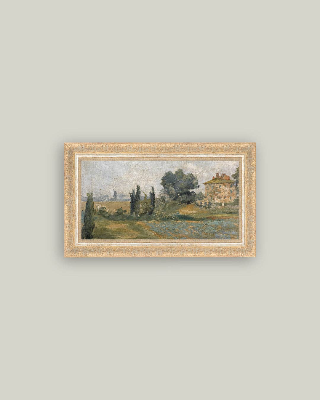 In The Hills Framed Antique Art: 32x18