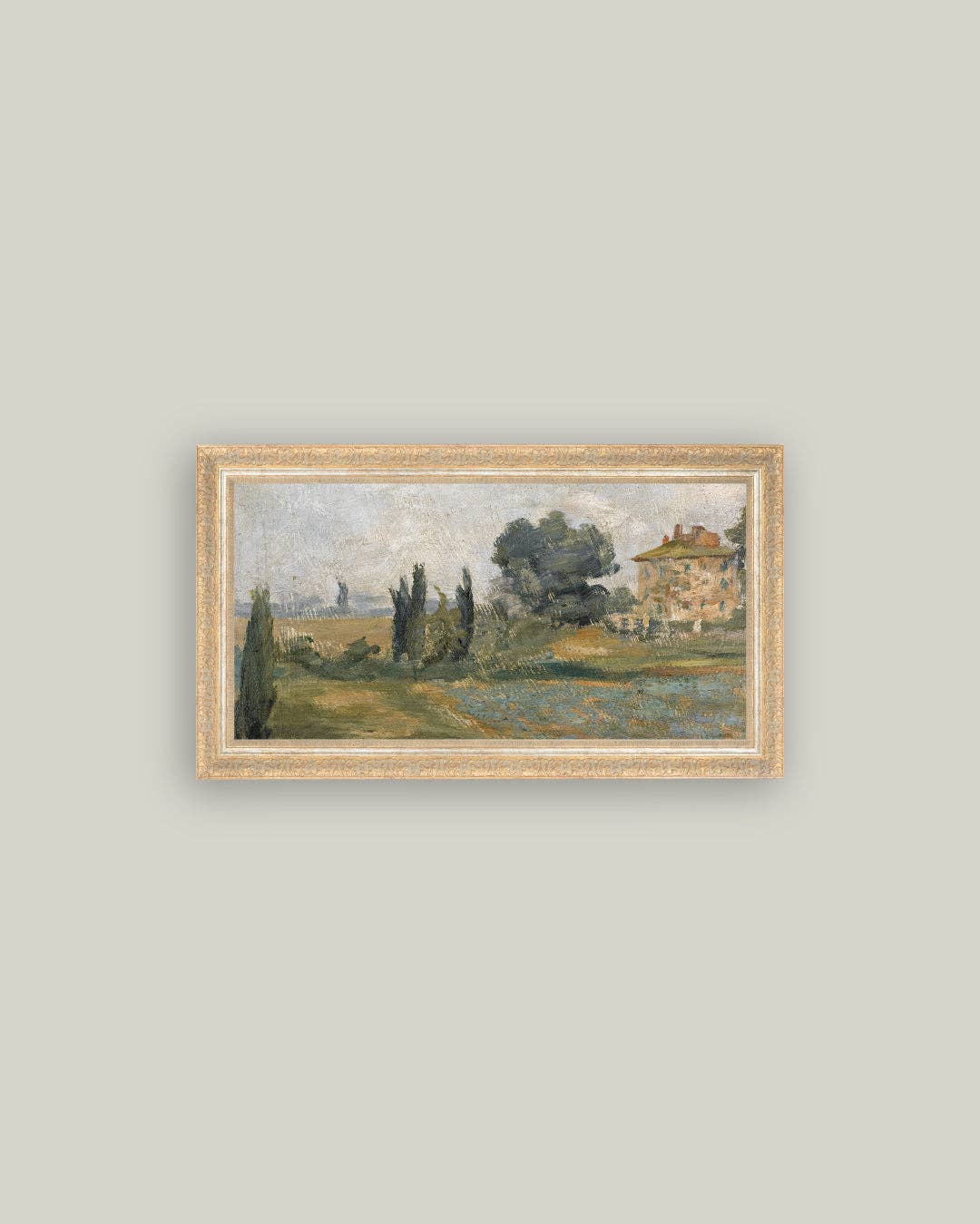 In The Hills Framed Antique Art: 32x18