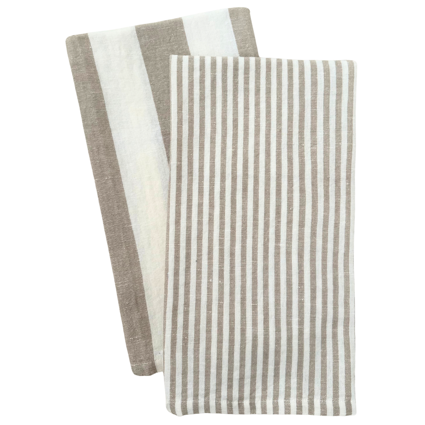 Stripe Tea Towel Set: Green