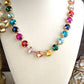 Colorful Glass Crystal Necklace – Color Pop Shine: Neutrals