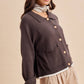 BEAGLE KNITTED CARDIGAN: DUSTED OLIVE / S