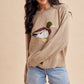 MALLARD DUCK KNITTED SWEATER: DARK FLAX / S