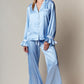 Lilyana Stripe Satin Pajama set