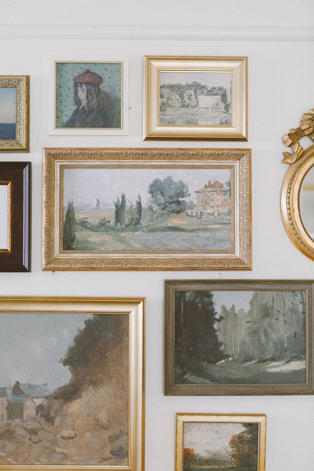 In The Hills Framed Antique Art: 32x18