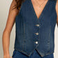 Sleeveless Denim Vest