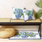 Rhapsody In Blue II Hook Pillow - Sally Eckman Roberts