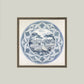 Garden View Design Framed Antique Art: 5x5
