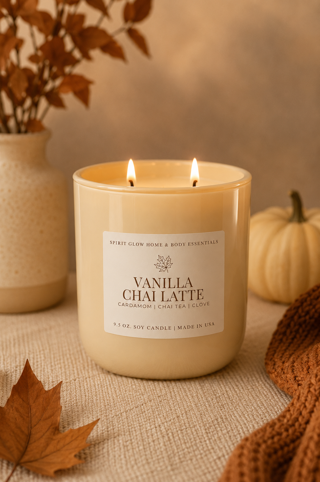 Vanilla Chai Latte - 9.5oz. Soy Wax Candle