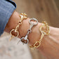 Chunky Horse Bit Chain Bracelet in Gold Tone Equestrian – Saddle Shine