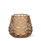 Small Pinecone Tealight: Amber