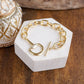 Chunky Horse Bit Chain Bracelet in Gold Tone Equestrian – Saddle Shine