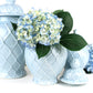 Light Blue Textured Ginger Jar - Large