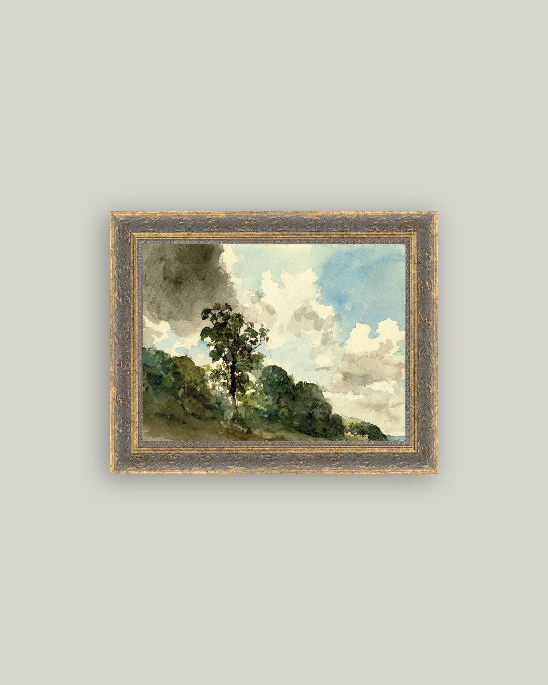 Hampstead Framed Antique Art: 16x12