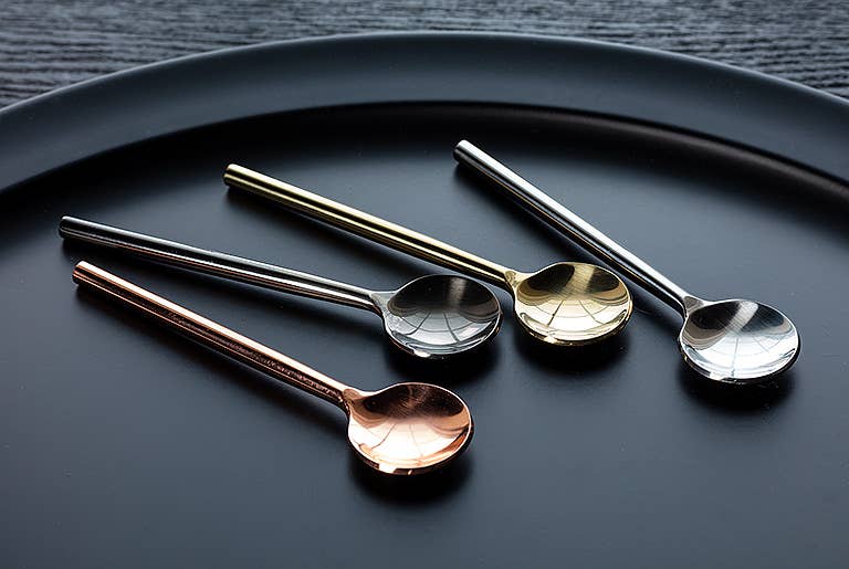 Modern Sm Spoon-Gold-4.5" L
