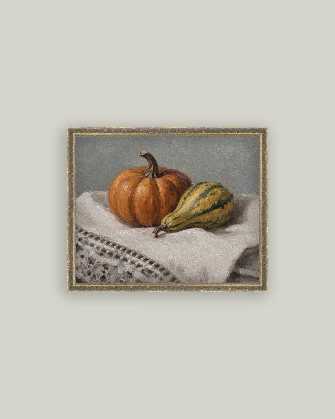 Still Life Pumpkin & Squash: 10x8