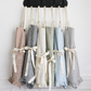 Ruffle Pin Stripe Apron: Blue