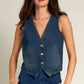 Sleeveless Denim Vest