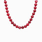 Autumn Marbled Bead Necklace: Dark Multi