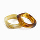 Brown Bold Marble Bangle Bracelet