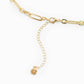Horsebit Linked Chain Necklace: Gold