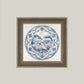 Garden View Design Framed Antique Art: 5x5