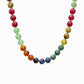 Autumn Marbled Bead Necklace: Dark Multi