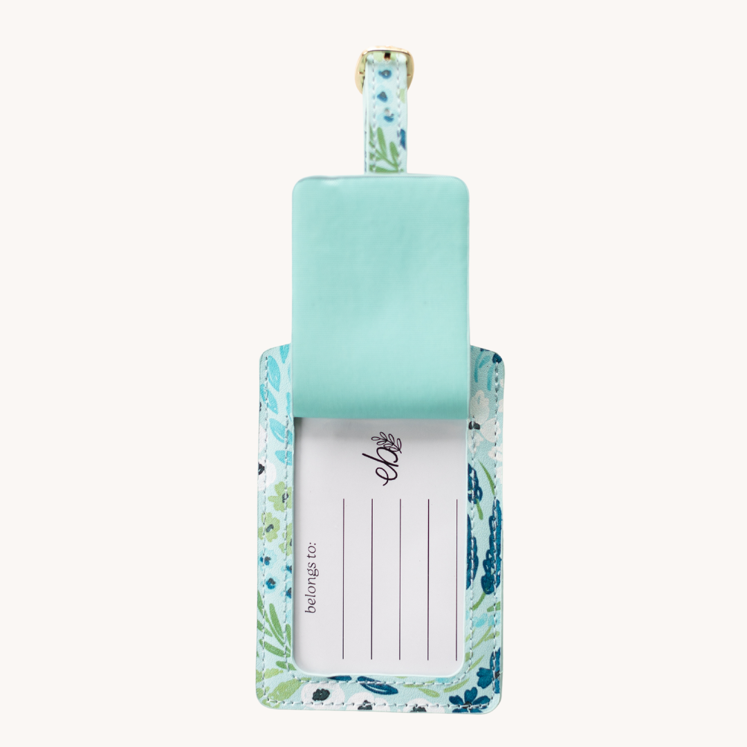 Waterfall Floral Luggage Tag