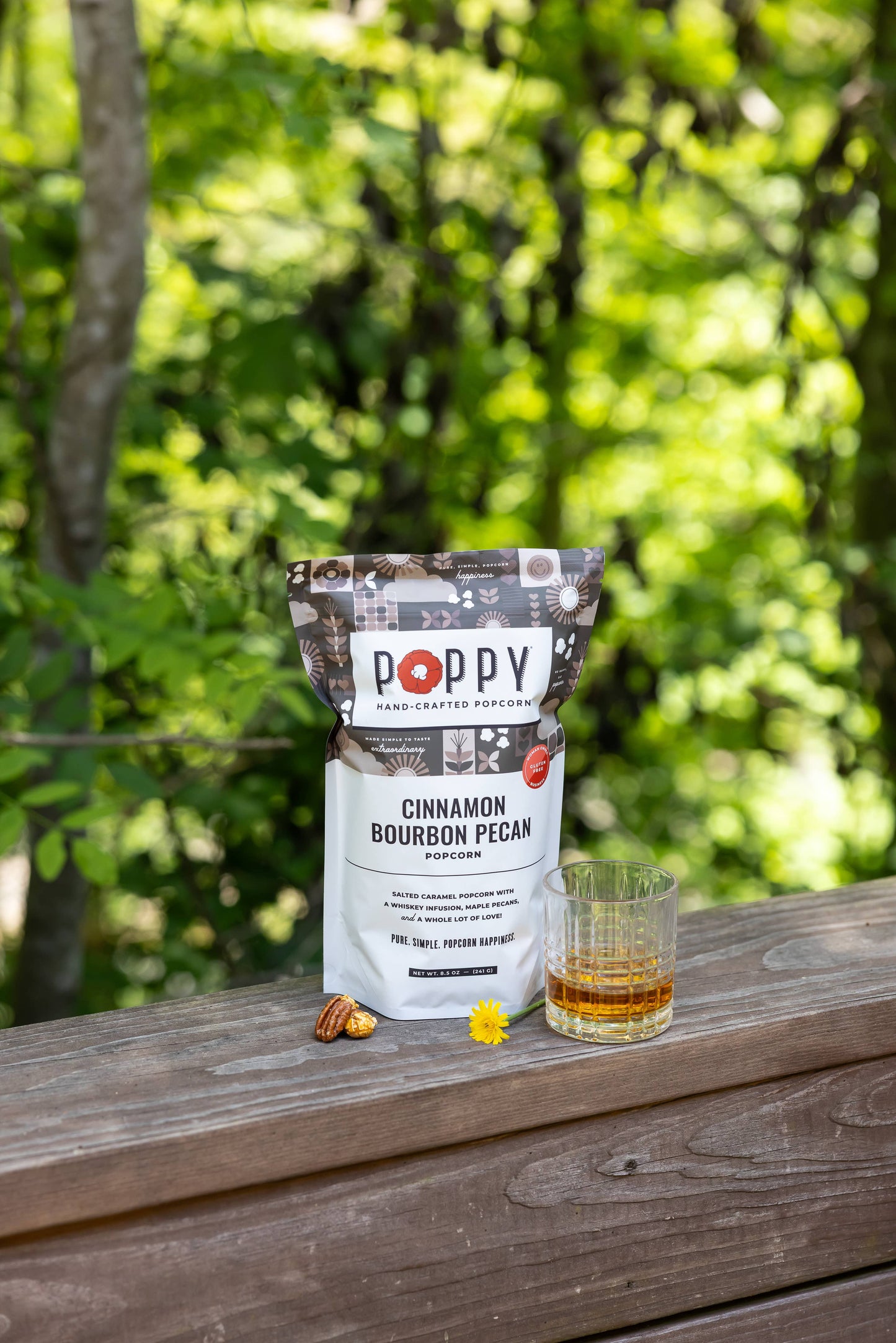 Cinnamon Bourbon Pecan Popcorn
