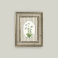 Blue Blooms on Stripe: 5x7