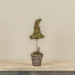 12" POTTED  MOSS WITCH'S HAT