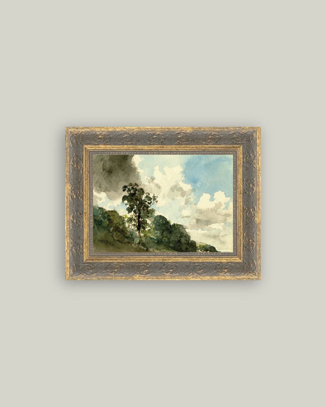 Hampstead Framed Antique Art: 16x12